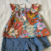 Conjunto Carter’s feminino floral – blusa e shorts – tamanho 4/4A