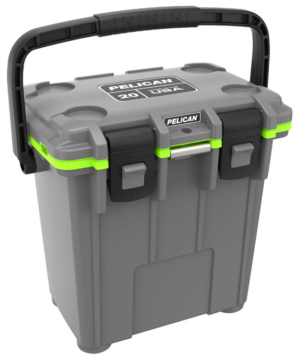 Pelican 20QT Elite Cooler – caixa térmica cinza 20 quart – resistente e portátil