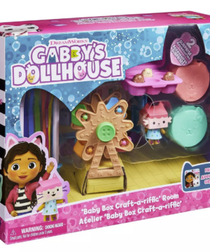 Gabby’s Dollhouse Deluxe Room com Baby Box – playset original e licenciado