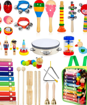 Conjunto de Instrumentos Musicais Infantis com Mochila