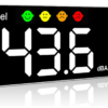 Medidor de Som com Display LED 11" e Medição Ambiental