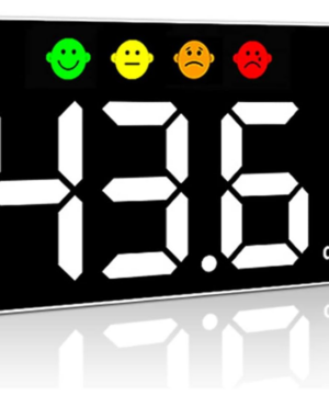 Medidor de Som com Display LED 11" e Medição Ambiental