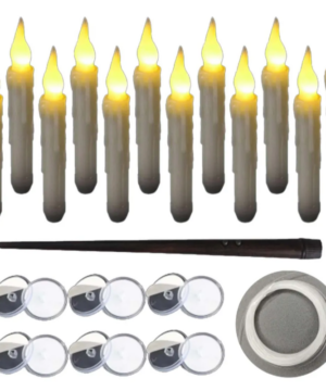 Conjunto de 12 velas LED sem chama com controle remoto