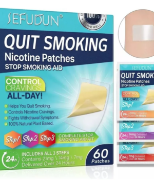 Kit 3 em 1 de Adesivos para Parar de Fumar – 8 Semanas
