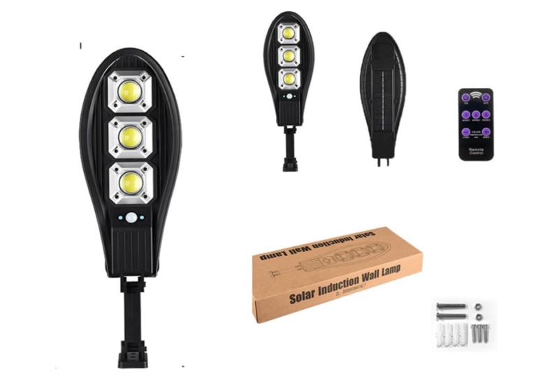 Refletor Solar LED 500W com sensor de presença