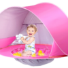 Tenda Pop-Up com Piscina para Bebês Rosa