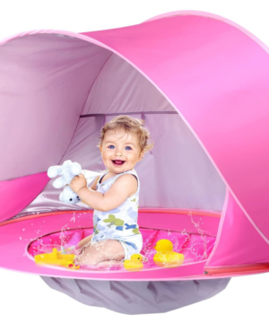 Tenda Pop-Up com Piscina para Bebês Rosa