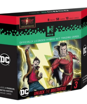 HRO DC Chapter 3 – Shazam Fúria dos Deuses – Premium 8-Pack com cartas NFT