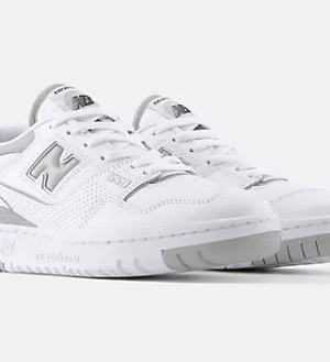 Tênis New Balance 550 feminino branco e cinza