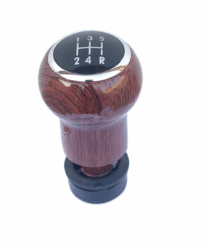 Pomo de Câmbio 5 Marchas Madeira Mogno Audi SKU 321