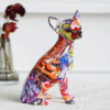 Escultura de cachorro Chihuahua decorativo MyArtWe em resina