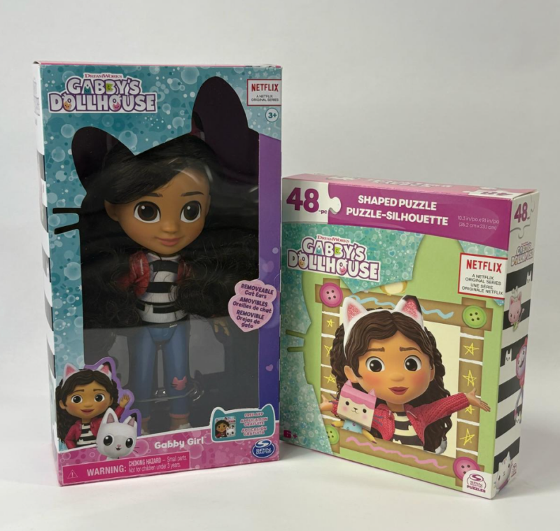Combo Gabby’s Dollhouse – Boneca Gabby Girl e Quebra-Cabeça Infantil