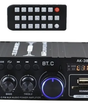 Amplificador Bluetooth AK380 com conectividade sem fio e potência alta
