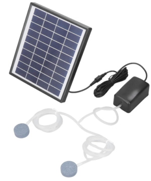 Bomba de ar solar para aquário e lago com painel 10V