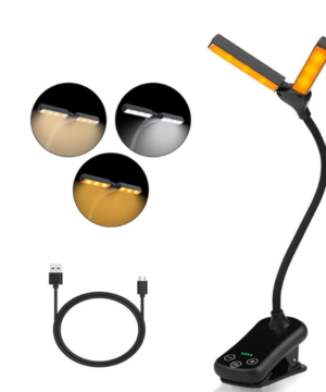 Luminária Book Light 14 LEDs com Clip e Controle Touch