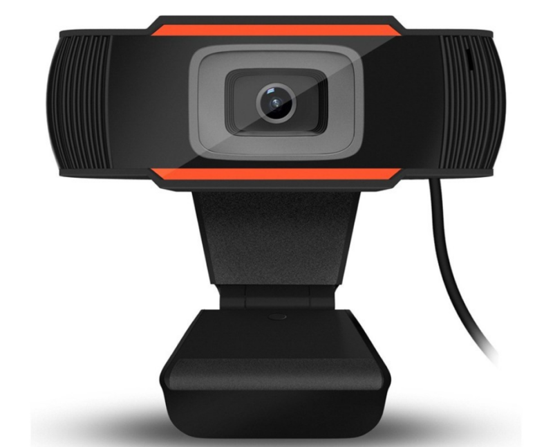 Webcam HD 720P com microfone e autofoco