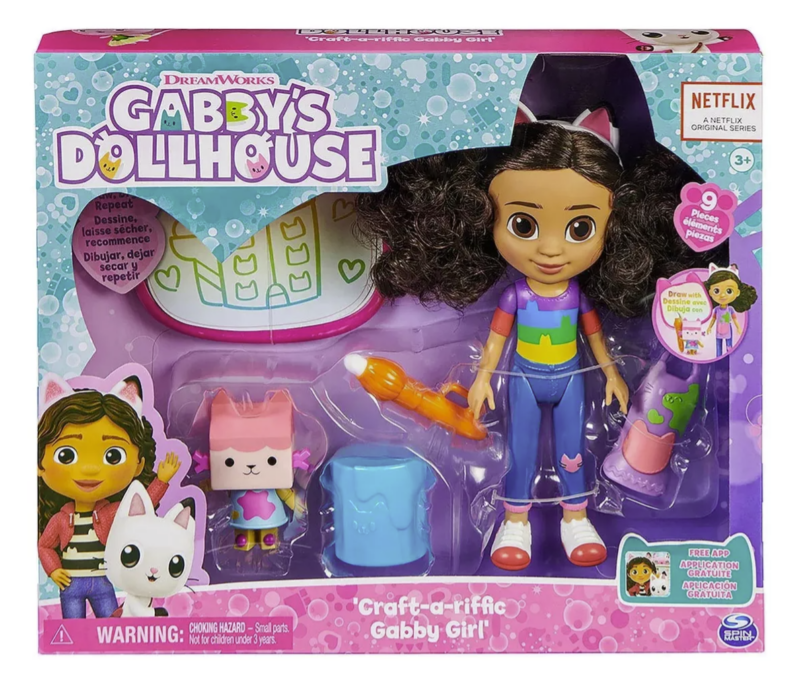 Gabby’s Dollhouse – Kit Deluxe com Boneca e Acessórios