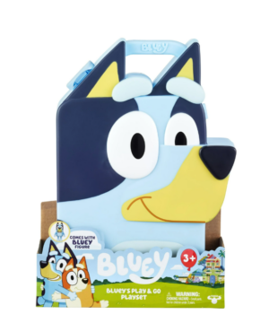 Maleta de Colecionador Bluey com Boneco Articulado