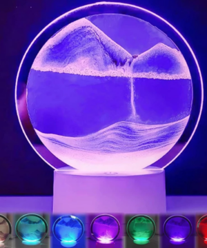 Lâmpada LED Paisagem de Areia 3D com 16 Cores – Moving Sandscape