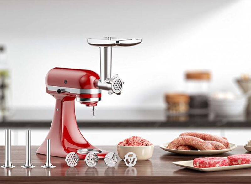 Kit Moedor de Carne e Enchedor de Linguiça para Batedeira KitchenAid