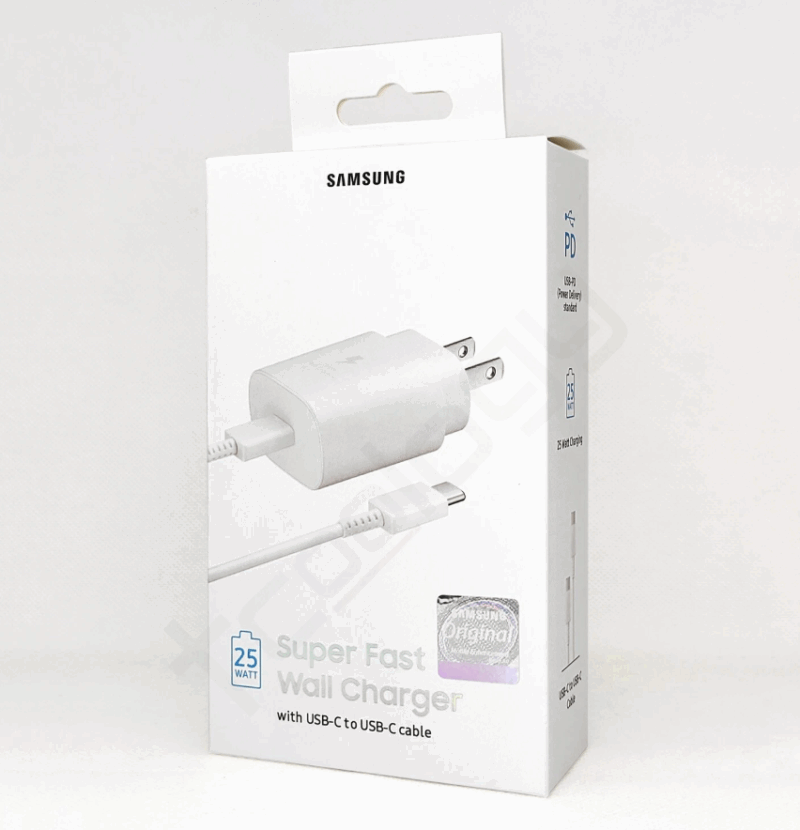 Carregador Samsung 25W com cabo USB-C