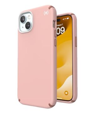 Speck iPhone 15 Plus Case Pink - Slim Phone Case iPhone 15 Plus - iPhone 15 Plus Phone Case, 6.7 inch - Compatible with, iPhone 14 Plus case - iPhone 14 Plus Phone Case - Presidio2 Pro Pink/Copper