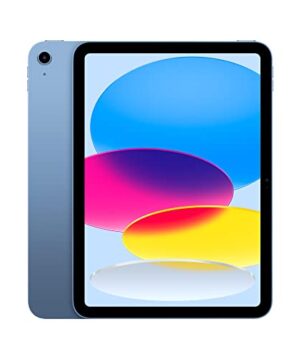 Apple iPad (10th Generation): with A14 Bionic chip, 10.9-inch Liquid Retina Display, 256GB, Wi-Fi 6, 12MP front/12MP Back Camera, Touch ID, All-Day Battery Life – Blue