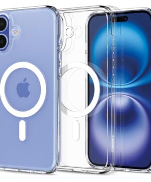 Spigen for iPhone 16 Case, Ultra Hybrid MagFit [Compatible with Magsafe] [Anti-Yellowing] [Military-Grade Protection] - White