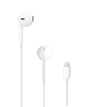 Apple EarPods Headphones with Lightning Connector, Wired Ear Buds for iPhone with Built-in Remote to Control Music, Phone Calls, and Volume