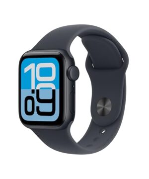 Apple Watch SE 3 [GPS + Cellular 40mm] Smartwatch with Midnight Aluminium Case with Midnight Sport Band - S/M. Fitness and Sleep Trackers, Heart Rate Monitor, Always-On Display, Water Resistant