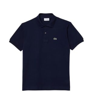 Lacoste Men's Classic Fit L.12.12 Original Piqué Polo Shirt, Navy Blue, Medium