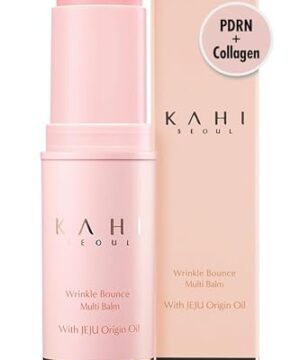 KAHI Wrinkle Bounce Multi Balm Stick | PDRN Collagen Wrinkle Stick | Korean Skin Care |All-in-One Hydrating Lip Balm Eye Cream Neck Cream Make Up Base & Face Mist Moisture Balm