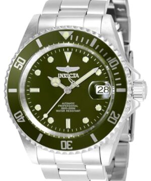 Invicta Men's Pro Diver 40mm Stainless Steel Automatic Watch, Silver (Model: 35690)