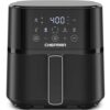 Chefman Air Fryer – 4 QT Compact Airfryer for Quick & Easy Meals in Minutes, Features Hi-Fry Technology for Extra Crisp, Touchscreen Controls with 4 Presets, Nonstick & Dishwasher Safe Basket - Black