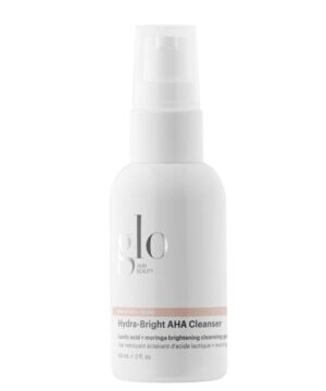 Glo Skin Beauty Hydra-Bright AHA Cleanser, Travel Size - Foaming Gel Cleanser Removes Makeup, Gently Exfoliates, Hydrates and Brightens Skin (2 Fl Oz)