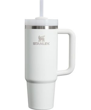 STANLEY Quencher H2.0 Tumbler with Handle and Straw 30 oz | Flowstate 3-Position Lid | Cup Holder Compatible for Travel | Insulated Stainless Steel Cup | BPA-Free | Frost