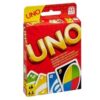 UNO - Classic Colour & Number Matching Card Game - 112 Cards - Customizable & Erasable Wild - Special Action Cards Included - Gift for Kids 7+, W2087