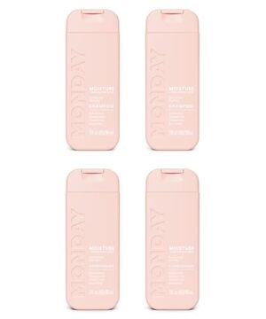 MONDAY Haircare MOISTURE Shampoo + Conditioner with Hyaluronic Acid & Shea Butter for Dry & Dull Hair 90 mL (Dual Set)