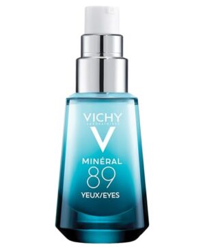 Vichy Mineral 89 Eye Serum, Hyaluronic Acid and Caffeine Cream, Under Eye Cream For Dark Circles, Hydrating & Puffiness Reducer, Opthalmologist Tested