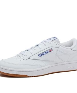 Reebok Men's Club C 85 Fashion Sneaker, White/Royal-Gum, 9 M US