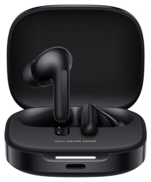 Xiaomi Redmi Buds 6 (Global Version) TWS Earphone, 49dB Active Noise Cancellation Headset, Built-in immersive 360°Surround Sound, 42 Hours Long Battery Life, Type-C Bluetooth 5.4 -Black