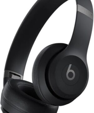 Beats Solo 4 - Wireless Bluetooth On-Ear Headphones, Apple & Android Compatible, Up to 50 Hours of Battery Life - Matte Black (Renewed Premium)