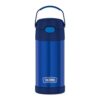 THERMOS FUNTAINER 12 Ounce Stainless Steel Vacuum Insulated Kids Straw Bottle, Blue
