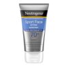 Neutrogena Sport Face Sunscreen SPF 70+, Oil-Free, 2.5 fl oz, Sweat & Water-Resistant, Broad-Spectrum UVA/UVB, Nourish & Restore Skin Balance, Oxybenzone Free Sunscreen For Face