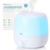 Frida Baby 3-in-1 Cool Mist Humidifier for Large Rooms, Top Fill Humidifier for Bedroom, Allergy Relief, 60 Hour Runtime + Nightlight, Auto Shut-Off, Quiet, Carry Handle, Essential Oil Diffuser