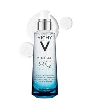 Vichy Mineral 89 Fortifying & Hydrating Daily Skin Booster, Pure Hyaluronic Acid Serum For Face, Plumps & Hydrates, Repairs Skin Barrier, Lightweight Moisturizing Gel, Fragrance Free & Oil-Free