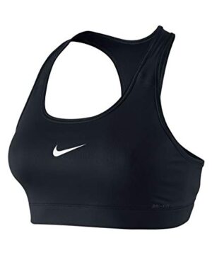 Nike Women's Victory Compression Sports Bra, Black/White, Small