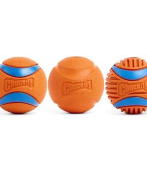 Chuckit! Dog Balls - Interactive Dog Toys, High-Bounce Fetch Ball, Ultra and Rugged Balls, Durable - Size Medium, 2.5-inch Diameter, Set of 3