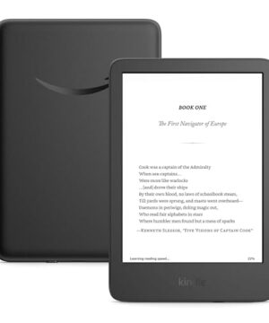 Like-New Amazon Kindle (16 GB) - Lightest and most compact Kindle, with glare-free display, faster page turns, adjustable front light, and long battery life - Black