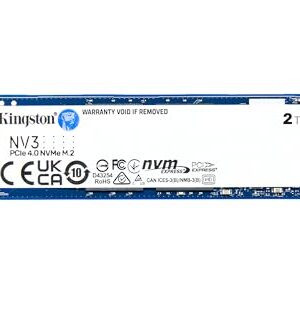 Kingston NV3 2TB M.2 2280 NVMe SSD | PCIe 4.0 Gen 4x4 | Up to 6000 MB/s | SNV3S/2000G